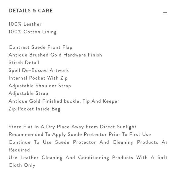 Spell Vista Crossbody Leather/ Suade Bag in Brown NWT - Picture 8 of 10